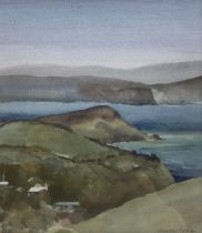 David Weston (British 1942-): Mevagissey - Cornwall