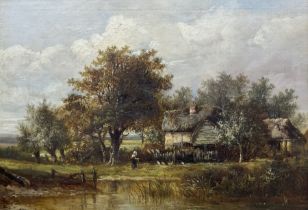 Attrib. James Crawford Thom (American 1835-1898): Widow Returning to the Cottage