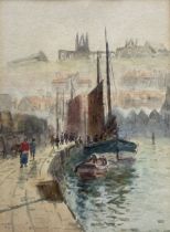 John Wynne Williams (British fl.1900-1920): Whitby Boats