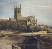 Frederick Rowland Emett (British 1906-1990): Worcester Cathedral