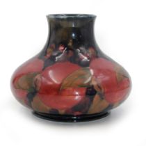 Moorcroft vase of squat form