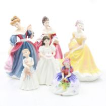 Six Royal Doulton figures