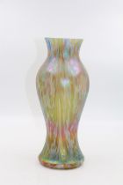 Austrian Art Nouveau iridescent glass vase