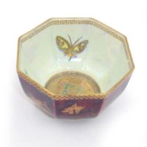 Wedgwood Fairyland Butterfly lustre hexagonal bowl