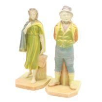 Two Royal Worcester porcelain figurines