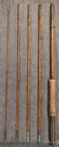 Five piece split cane finish rod