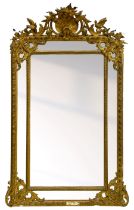 19th century giltwood and gesso pier mirror