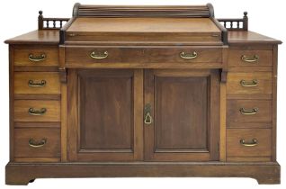 Victorian walnut clerk's desk