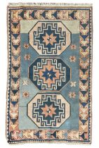 Turkish pale blue ground rug