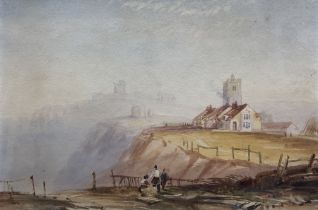 Henry Barlow Carter (British 1804-1868): Scarborough from the Cliffs