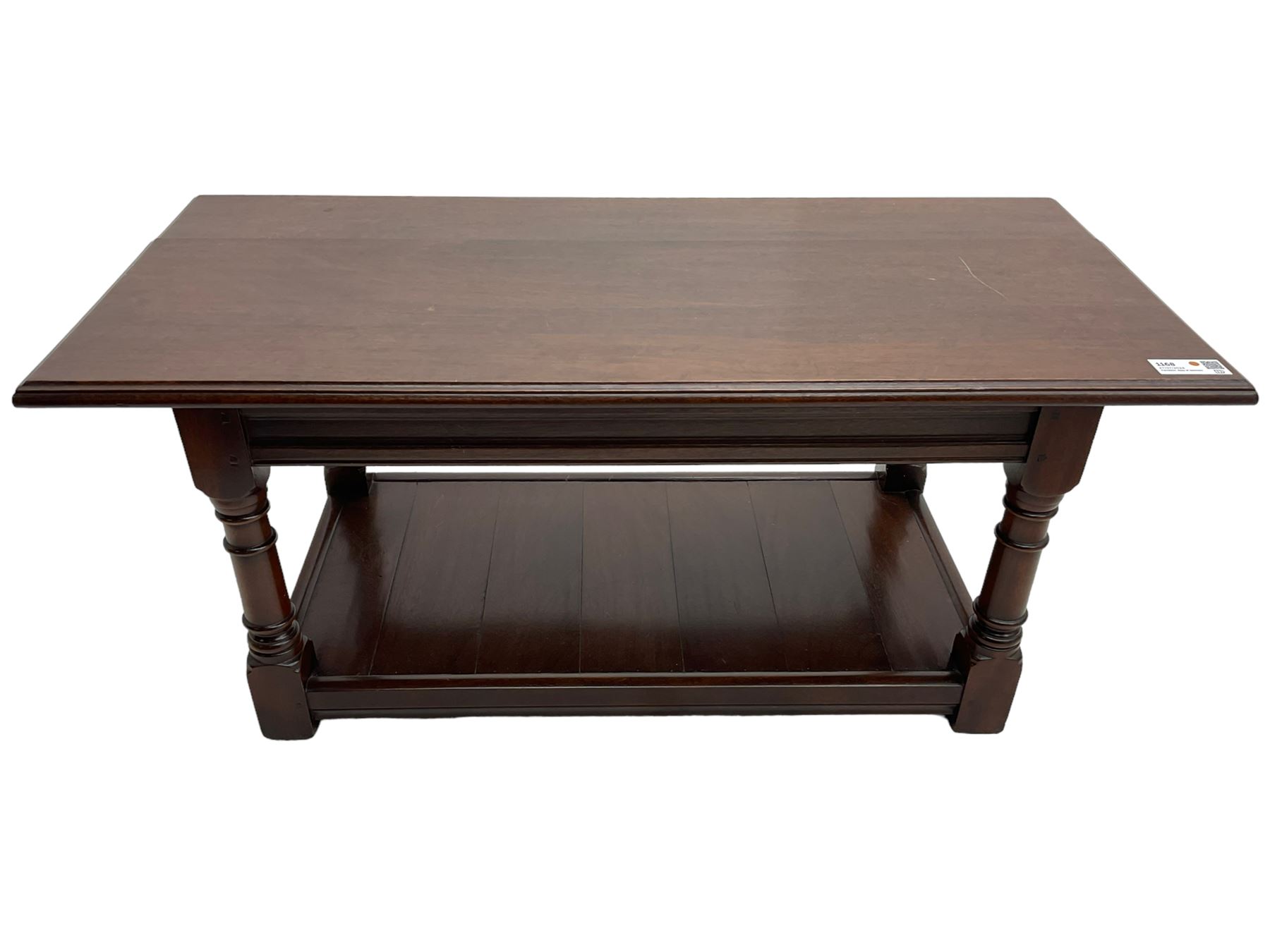 Rectangular mahogany coffee table - Image 4 of 4