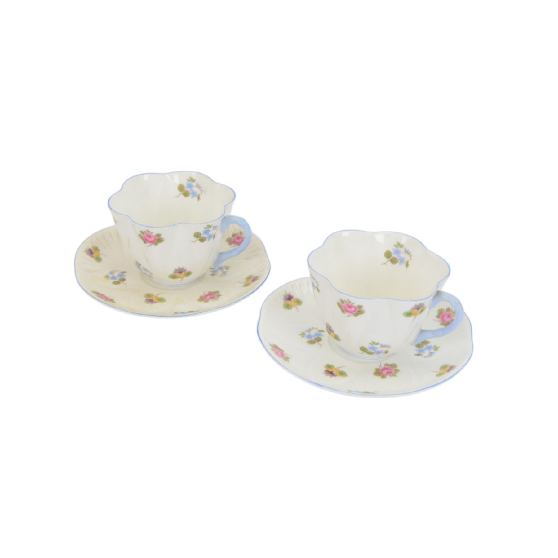 Shelley Rose Pansy Forget me not tea service - Image 5 of 5