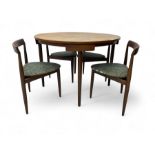 Hans Olsen for Frem Røjle - mid-20th century Danish teak 'Roundette' dining set