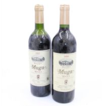 Two bottles Muga 1987 Rioja