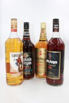 Four Captain Morgan rums