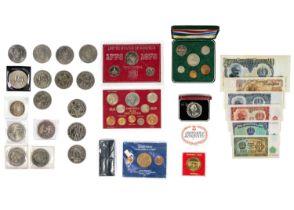 GB and World coins and banknotes