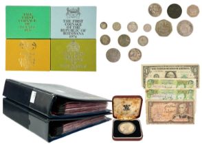 World proof and other coinage including silver and bank notes
