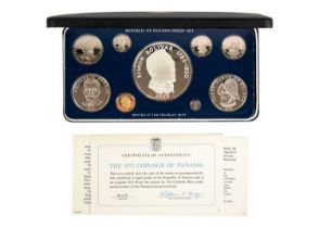 Silver Proof Panama Cased 1975 coin set