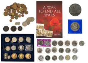 USA, GB, Canada and Channel Islands coins etc