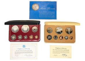 Silver Proof British Commonwealth coin sets: Papua & New Guinea & Cook Islands+ Marie Therese Thaler