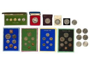 Royal Mint British and Commonwealth proof & other coins including silver