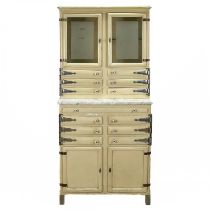 A continental painted dentist cabinet.