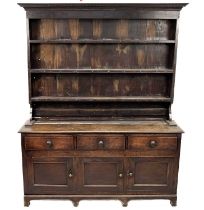 A George III oak dresser.