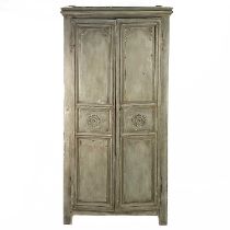 A French painted oak armoire.