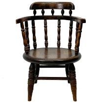 A Victorian ash child's chair.