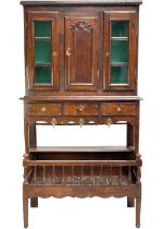 An 18th century oak provincial égouttoir dresser.