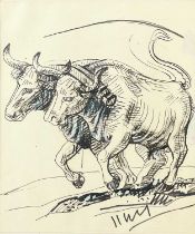 Sven BERLIN (1911-1999) Working bulls