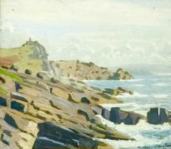 Robert Morson HUGHES (1873-1953) Coast Near Lamorna