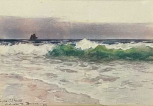 Alfred J.Warne BROWNE (c.1855-1915) Off the Cornish Coast, 1895