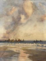 Alfred J.Warne BROWNE (c.1855-1915) Departure of the Fishing Fleet, St Ives (1892)