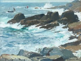 Samuel John Lamorna BIRCH (1869-1955) Lamorna coast