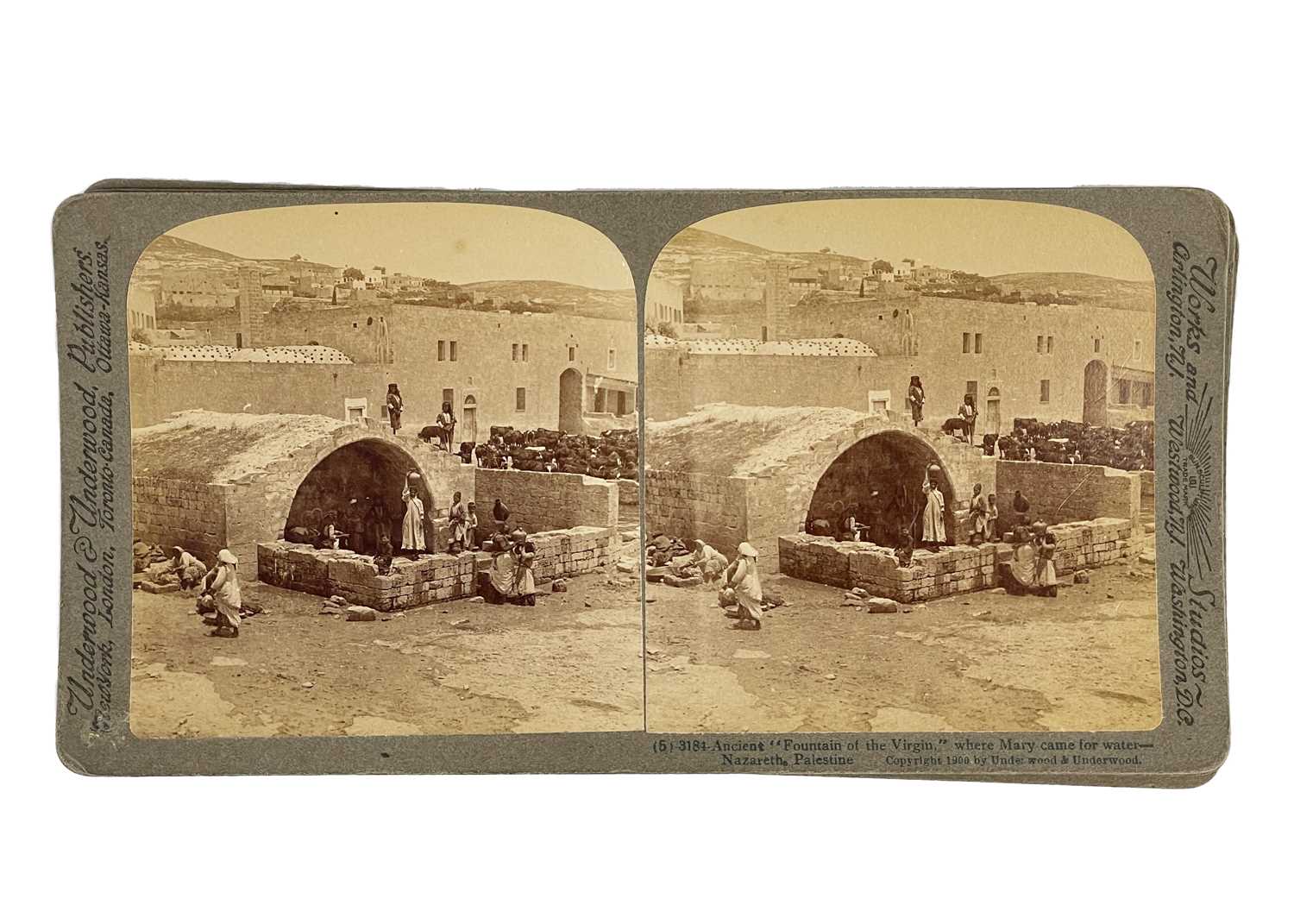 Thirty-nine stereoviews of the Holy Land, early 20th century. - Image 4 of 7