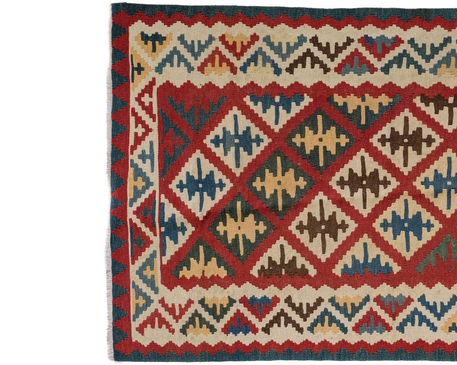 A Persian kelim rug, mid-late 20th century. - Image 4 of 5