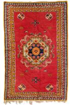 A Turkish carpet, early 20th century.