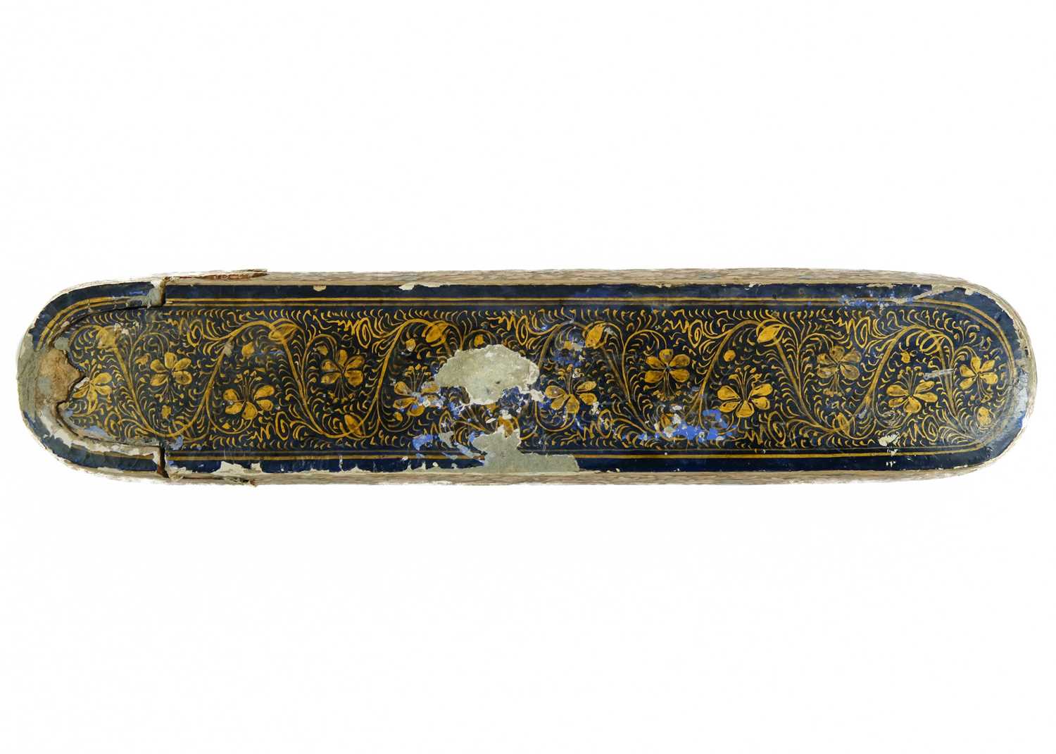 A Qajar lacquer pen box (qalamdan), Persia, 19th century. - Image 4 of 5