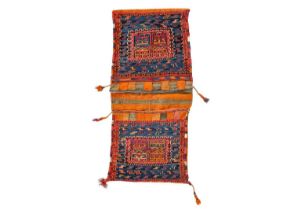 An Afghan flatweave saddlebag.