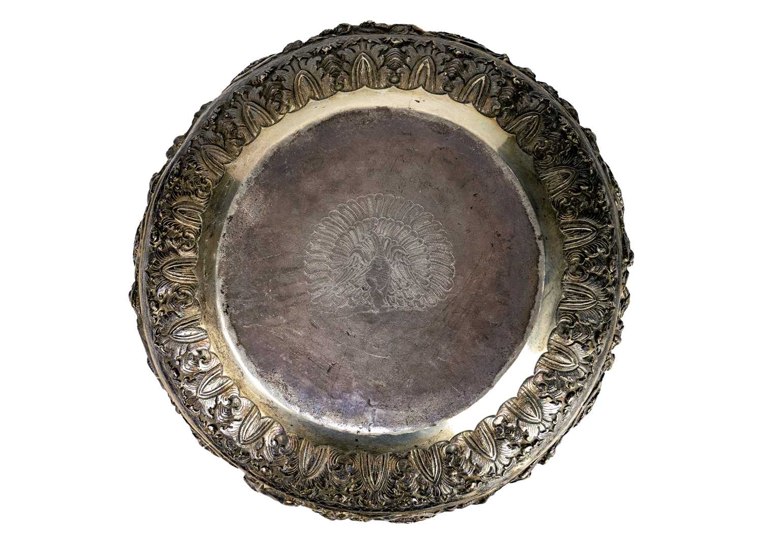 A large Indian silver bowl, circa 1900. - Image 5 of 14