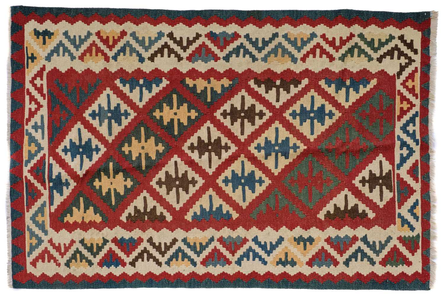 A Persian kelim rug, mid-late 20th century. - Image 2 of 5