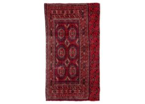 A Turkoman Juval rug, circa 1900.