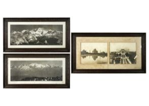 J. Burlington Smith, two large photographs of Himalayas, Darjeeling, circa 1900-1920..