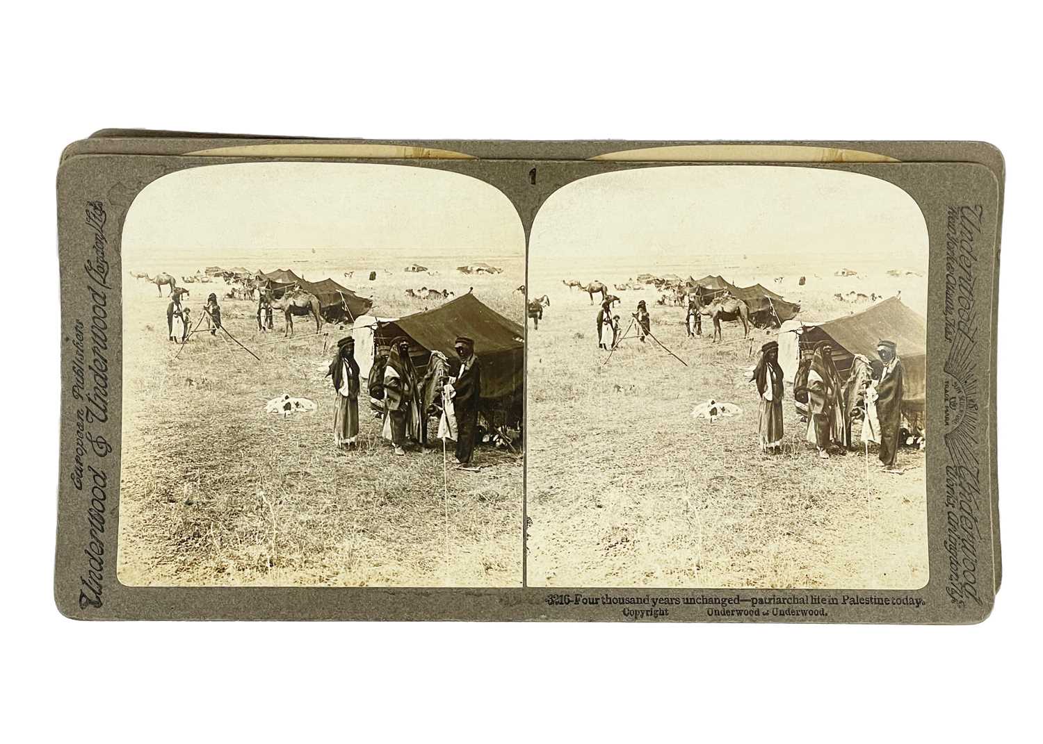 Thirty-nine stereoviews of the Holy Land, early 20th century. - Image 3 of 7