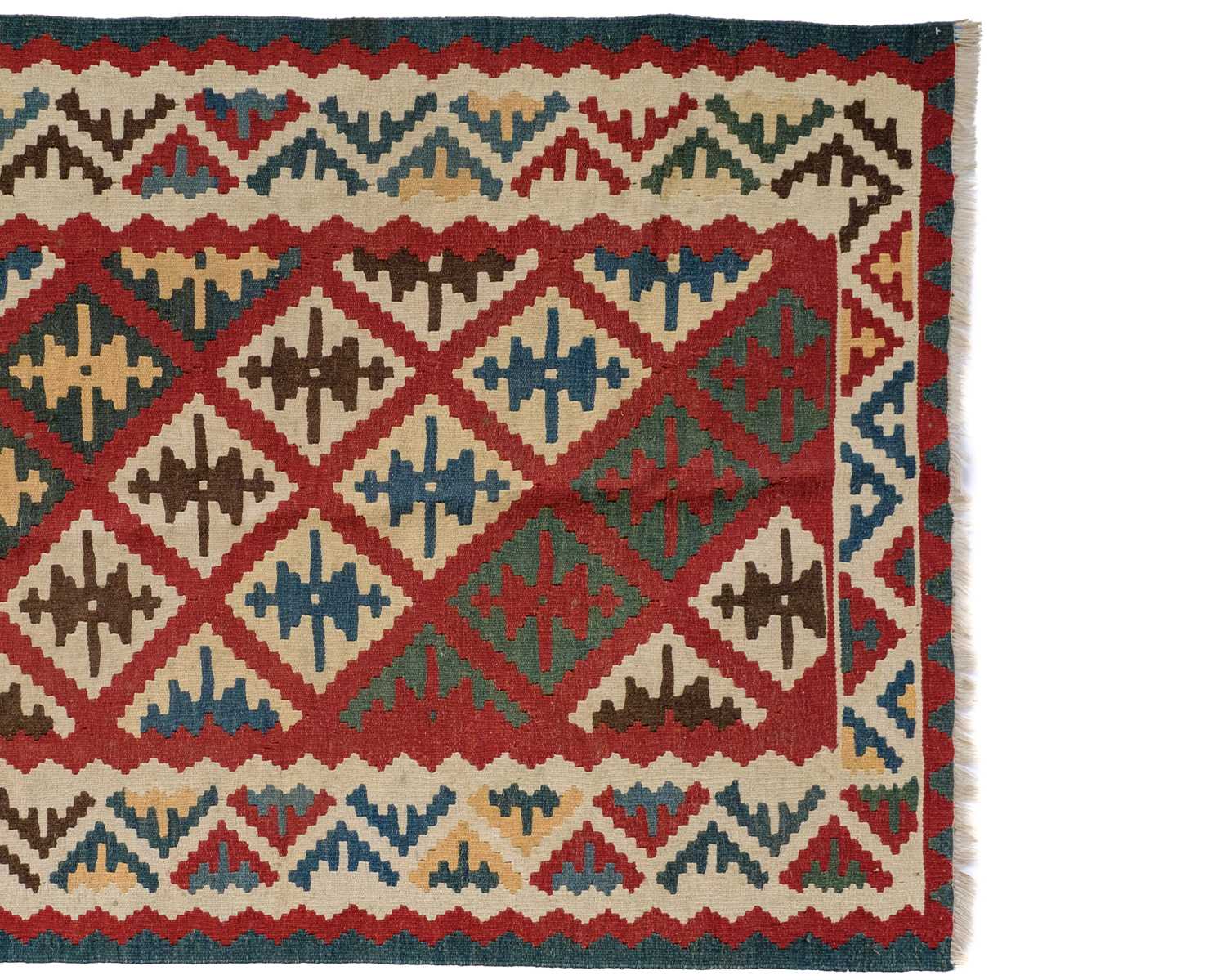 A Persian kelim rug, mid-late 20th century. - Image 3 of 5