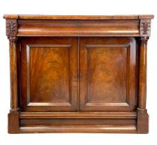 A Victorian mahogany chiffonier.