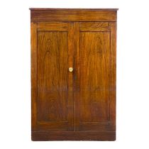 A 19th century mahogany low cupboard.