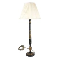 A 20th century Chinoiserie lacquer table lamp.