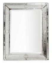 An impressive 19th century Venetian wall mirror of very large proportions.
